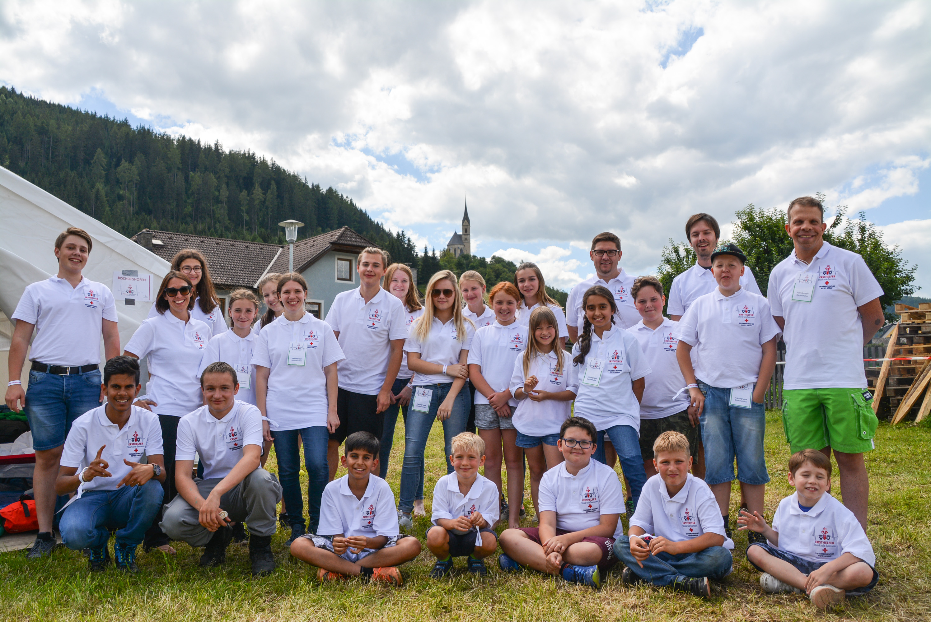 Gruppenfoto von der Jugendgruppe Bischofshofen