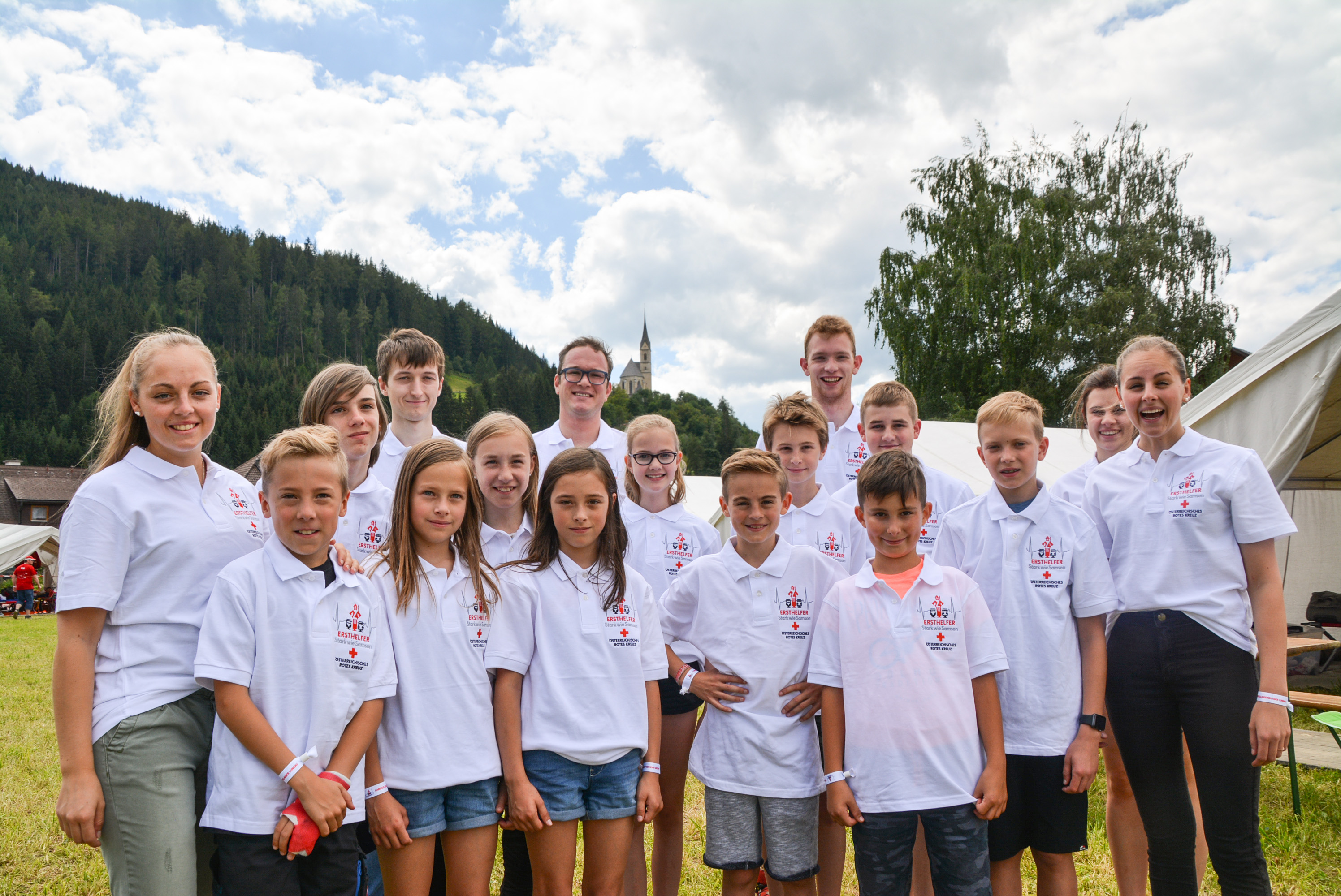 Gruppenfoto von der Jugendgruppe Rauris