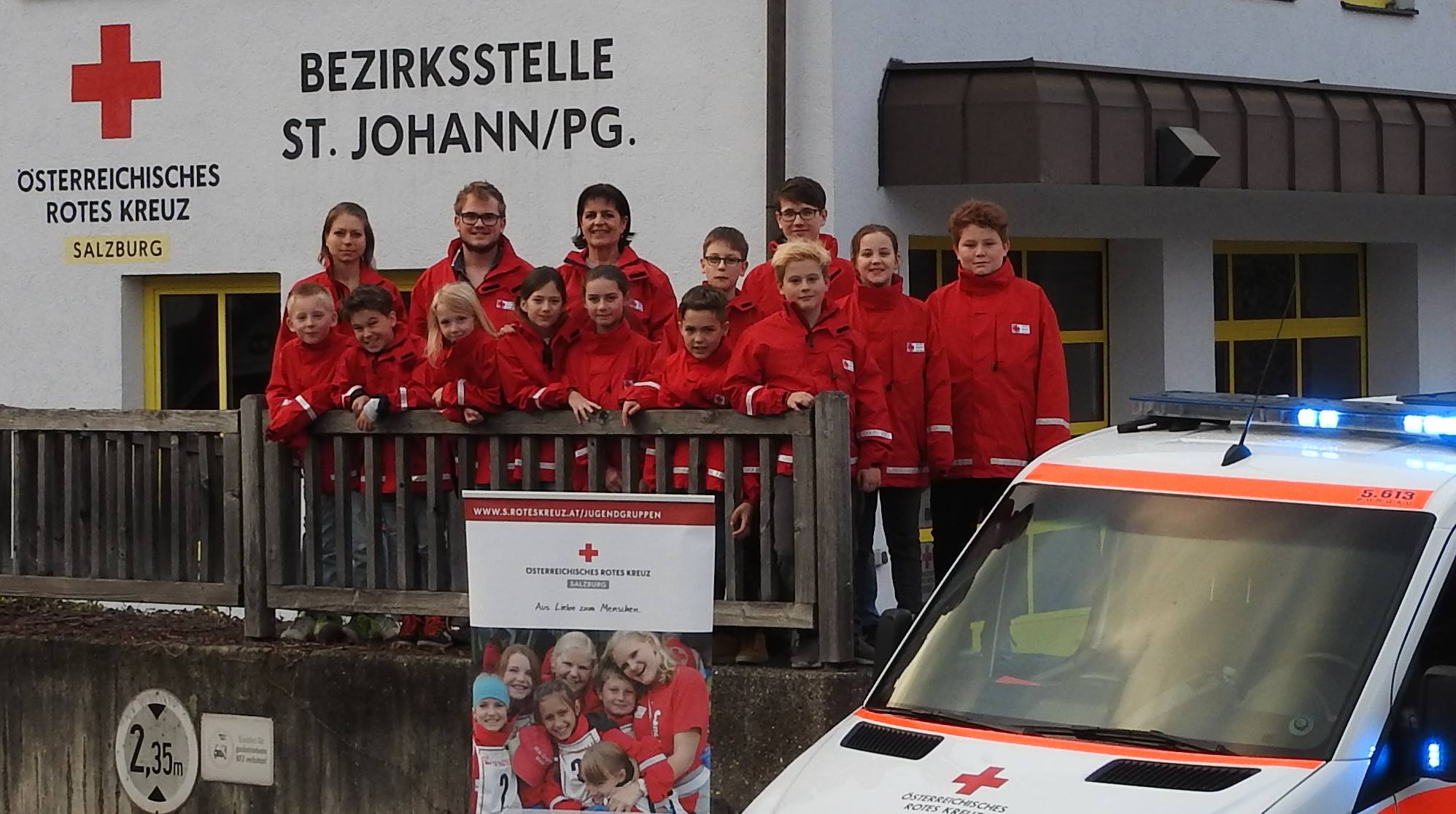 Gruppenfoto von der Jugendgruppe St. Johann