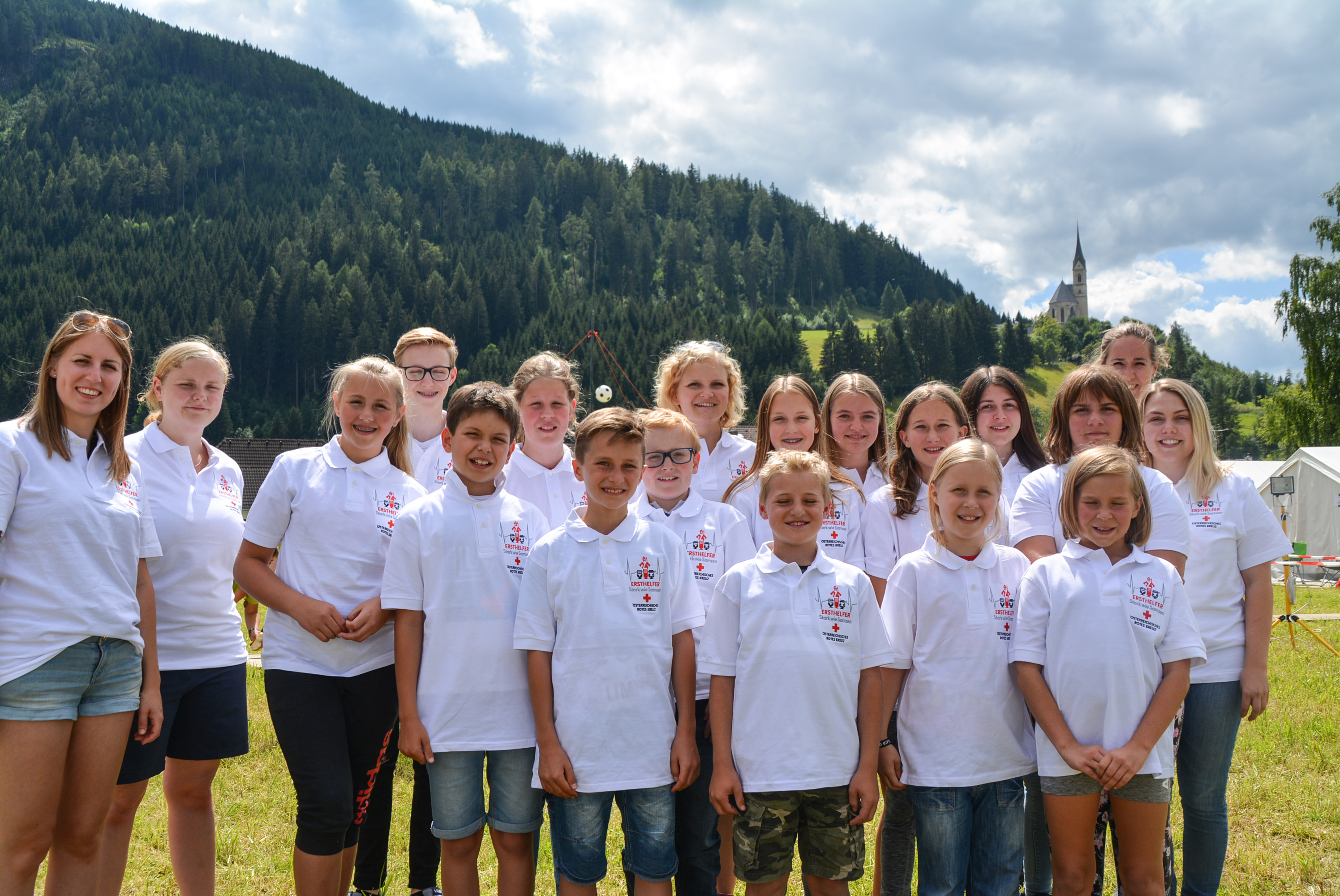 Gruppenfoto von der Jugendgruppe Wald im Pinzgau